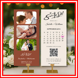 Verbrand Sinaasappel Boho Terracotta bruiloft Save