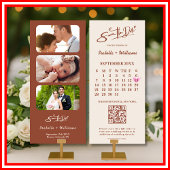 Verbrand Sinaasappel Boho Terracotta bruiloft Save