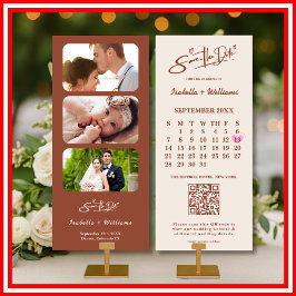 Verbrand Sinaasappel Boho Terracotta bruiloft Save