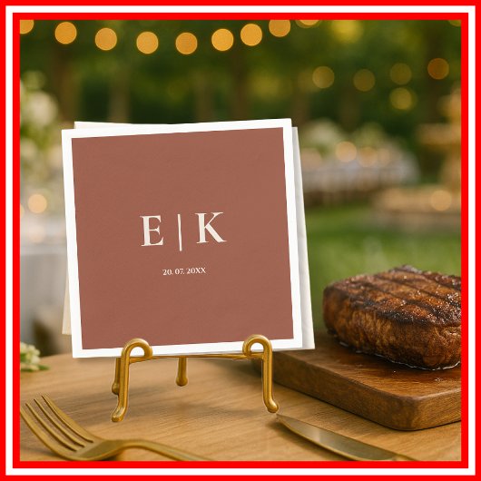 Verbrand Sinaasappel Boho Terracotta Rustiek Huwel Servet