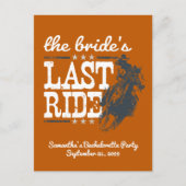 Verbrand Sinaasappel De laatste rit van de bruid Briefkaart (Voorkant)