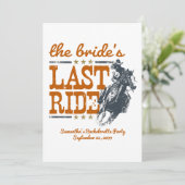 Verbrand Sinaasappel De laatste rit van de bruid Kaart (Staand voorkant)