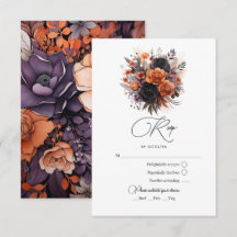 Verbrand Sinaasappel, Donker Paarse en Zwarte Bloe