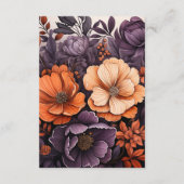 Verbrand Sinaasappel, Donker Paarse & Zwarte bruil Informatiekaartje (Achterkant)