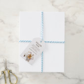 Verbrand Sinaasappel Eenvoudige Wildbloem Herfst B Cadeaulabel (Met Touw)