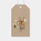 Verbrand Sinaasappel Eenvoudige Wildbloem Herfst B Cadeaulabel (Achterkant)