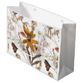 Verbrand Sinaasappel Eenvoudige Wildbloem Herfst B Groot Cadeauzakje (Voorkant Gekanteld)