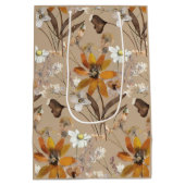 Verbrand Sinaasappel Eenvoudige Wildbloem Herfst B Medium Cadeauzakje (Achterkant)