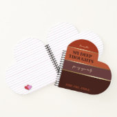 Verbrand Sinaasappel Elegant Gold Pocket Journal Notitieboek (Binnen)