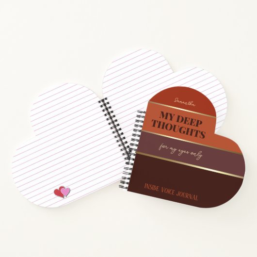 Verbrand Sinaasappel Elegant Gold Pocket Journal Notitieboek (Binnen)