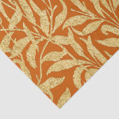  verbrand Sinaasappel en goudbladeren in de herfst Tissuepapier (Detail)