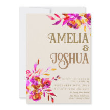 Verbrand Sinaasappel en roze bloemen bruiloft