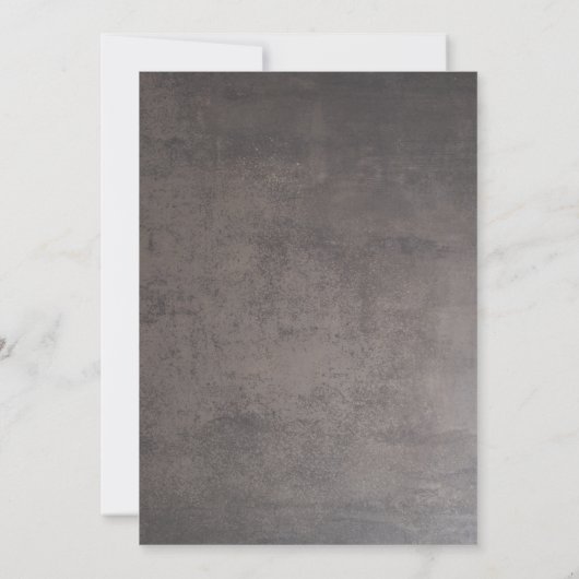 Verbrand Sinaasappel en Sage Green Fall Bruiloft Kaart (Achterkant)