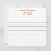 Verbrand Sinaasappel & Grijs Texas Flag Flat Note  (Achterkant)