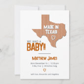 Verbrand Sinaasappel Herringbone Made in Texas Pho Aankondiging (Voorkant)