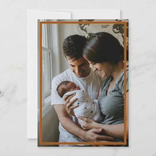 Verbrand Sinaasappel Herringbone Made in Texas Pho Aankondiging (Achterkant)