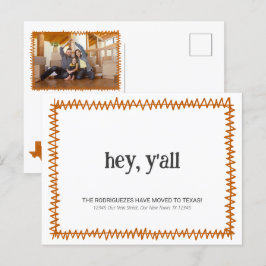 Verbrand Sinaasappel Hey Y'all - Verhuisd naar Tex Briefkaart