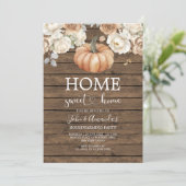 Verbrand Sinaasappel Home Sweet Home Housewarming  Kaart (Staand voorkant)