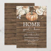 Verbrand Sinaasappel Home Sweet Home Housewarming  Kaart (Voorkant / Achterkant)