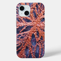 Verbrand sinaasappel Indigo Bloemen Boho Art Bordu