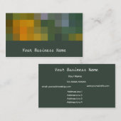 Verbrand Sinaasappel, leisteen, zwart Abstract Vis Visitekaartje (Voorkant / Achterkant)