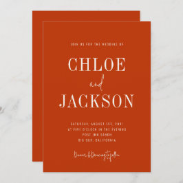 Verbrand Sinaasappel Modern Bold Custom QR Code We Kaart