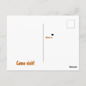 Verbrand Sinaasappel naar het zuiden, jullie gaan Briefkaart (Achterkant)