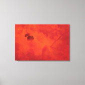 Verbrand Sinaasappel Persimmon Leaf Abstract Autum Canvas Afdruk (Voorkant)