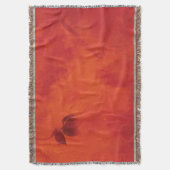 Verbrand Sinaasappel Persimmon Leaf Abstract Autum Deken (Voorkant Verticaal)