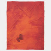 Verbrand Sinaasappel Persimmon Leaf Abstract Autum Fleece Deken (Voorkant)