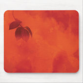 Verbrand Sinaasappel Persimmon Leaf Abstract Autum Muismat (Voorkant)