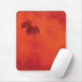 Verbrand Sinaasappel Persimmon Leaf Abstract Autum Muismat (Met muis)