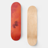 Verbrand Sinaasappel Persimmon Leaf Abstract Autum Persoonlijk Skateboard (Voorkant)