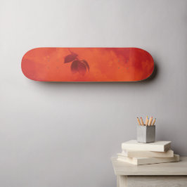 Verbrand Sinaasappel Persimmon Leaf Abstract Autum Persoonlijk Skateboard