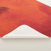 Verbrand Sinaasappel Persimmon Leaf Abstract Autum Sherpa Deken (3/4)