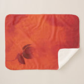 Verbrand Sinaasappel Persimmon Leaf Abstract Autum Sherpa Deken (Voorkant (horizontaal))