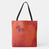 Verbrand Sinaasappel Persimmon Leaf Abstract Autum Tote Bag (Voorkant)