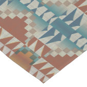 Verbrand Sinaasappel Taupe Bruin Blauwgroen Blauw  Medium Tafelloper (Hoek)