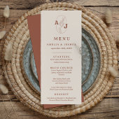 Verbrand Sinaasappel Terracotta Flat Menu