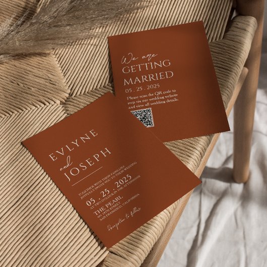 Verbrand Sinaasappel terracotta minimalistische Bo Kaart