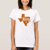 Verbrand Sinaasappel Texas Heart T-shirt (Voorkant)