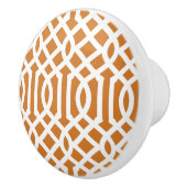 Verbrand Sinaasappel Trellis Keramische Knop (Rechts)