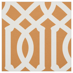 Verbrand Sinaasappel Trellis Large Scale Stof