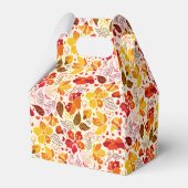 Verbrand Sinaasappel Tropische Hibiscus Bloemen Hu Bedankdoosjes (Achterkant)