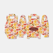 Verbrand Sinaasappel Tropische Hibiscus Bloemen Hu Bedankdoosjes (Uitgevouwen)