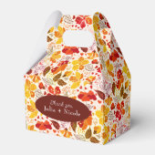 Verbrand Sinaasappel Tropische Hibiscus Bloemen Hu Bedankdoosjes (Voorkant Zijde)