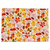 Verbrand Sinaasappel Tropische Hibiscus Bloemen Hu Groot Cadeauzakje (Achterkant)