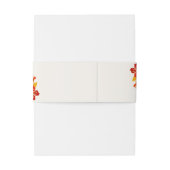 Verbrand Sinaasappel Tropische Hibiscus Bloemen Hu Uitnodigingen Wikkel (Achterkant Voorbeeld)