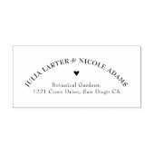 Verbrand Sinaasappel Tropische Hibiscus Bloemen Hu Zelfinktende Stempel (Design)