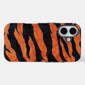 Verbrand Sinaasappel & Zwarte Tijger Strepen Telef Case-Mate iPhone Case (Achterkant (horizontaal))